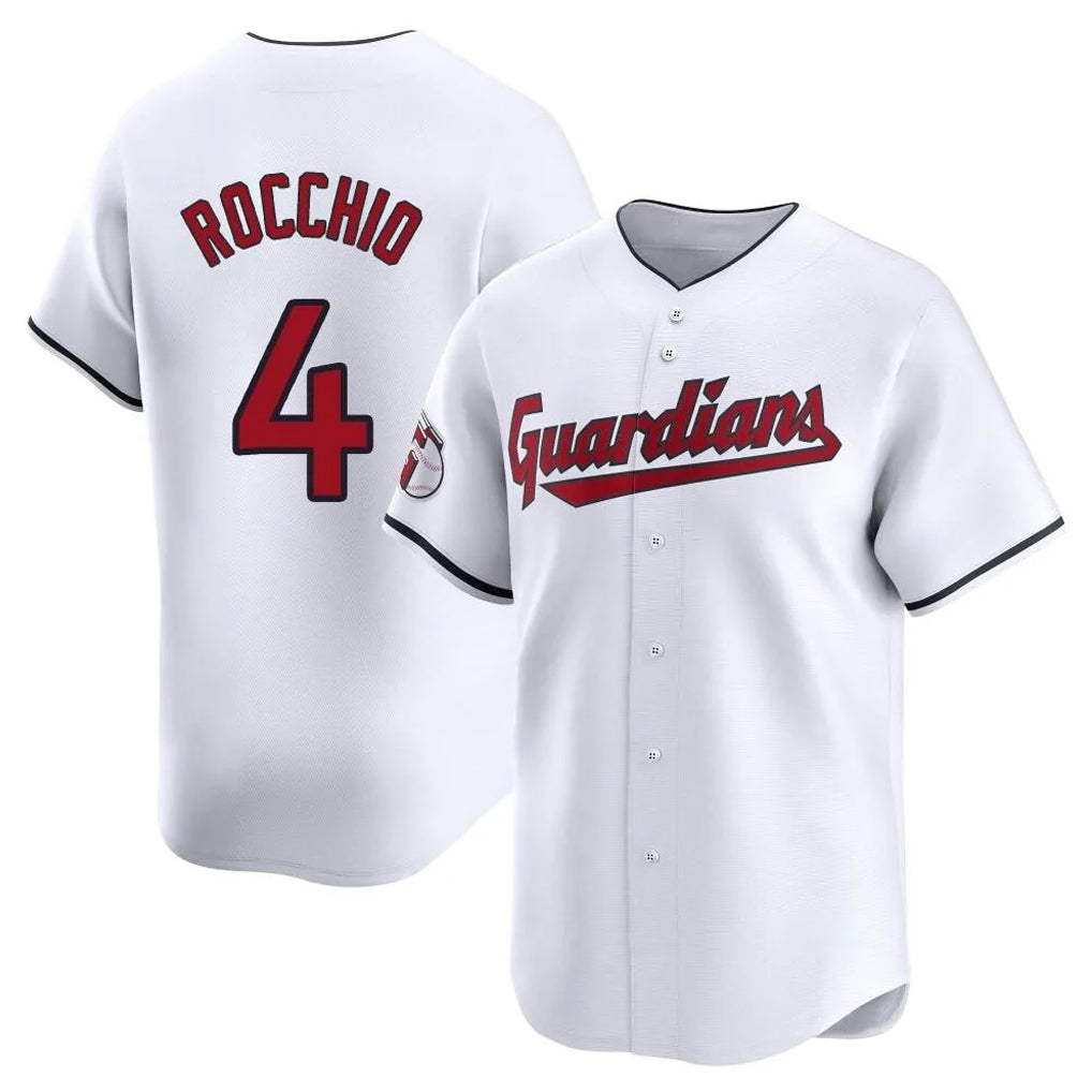 Friene C.Guardians #4 Brayan Rocchio Player White Limited Home Stitched Jerseys