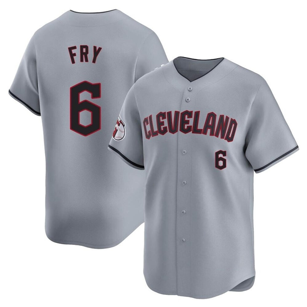 Friene C.Guardians #6 David Fry Player Gray Road Limited Home Stitched Jerseys