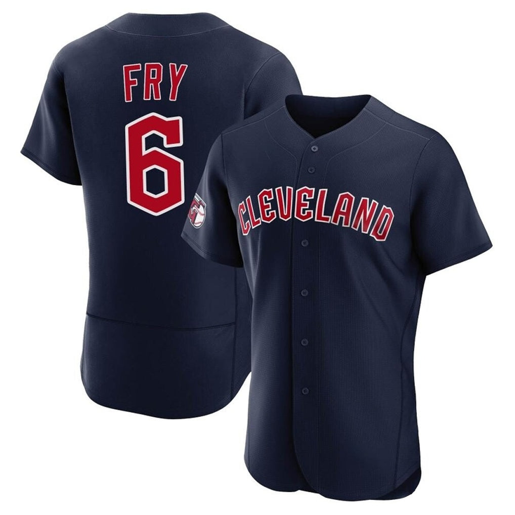 Friene C.Guardians #6 David Fry Player Navy Limited Elite Home Stitched Jerseys