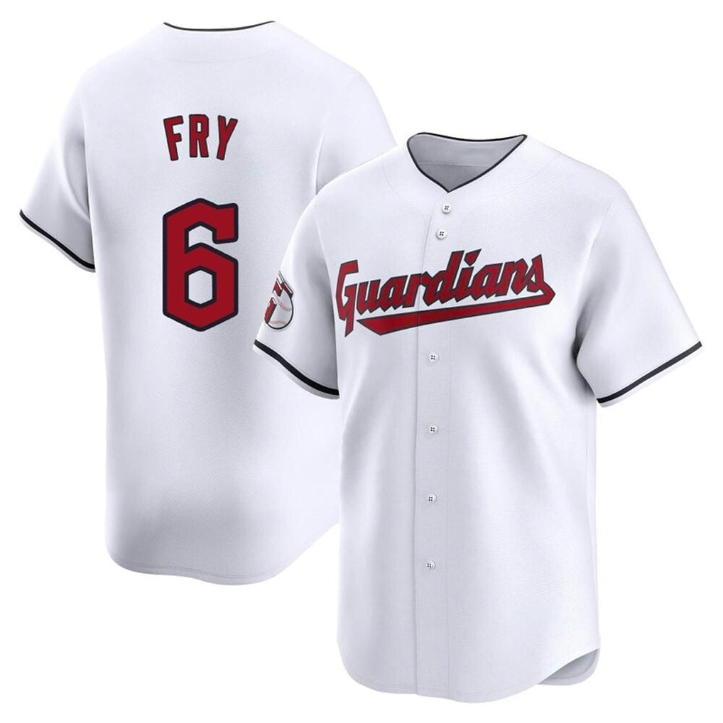 Friene C.Guardians #6 David Fry Player White Limited Home Stitched Jerseys