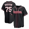 Friene C.Guardians #75 Connor Brogdon Player Black Fashion Out Home Game Stitched Jerseys