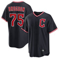 Friene C.Guardians #75 Connor Brogdon Player Navy Home Game Stitched Jerseys