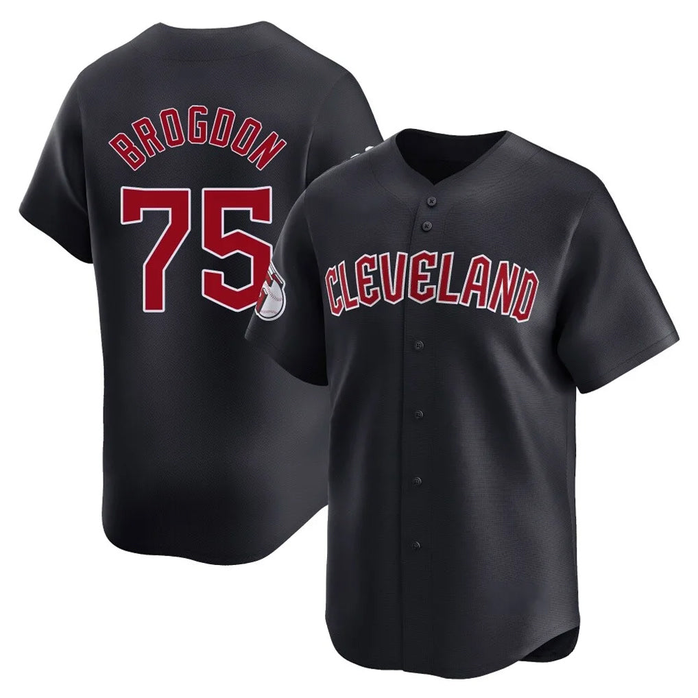 Friene C.Guardians #75 Connor Brogdon Player Navy Limited Home Game Stitched Jerseys
