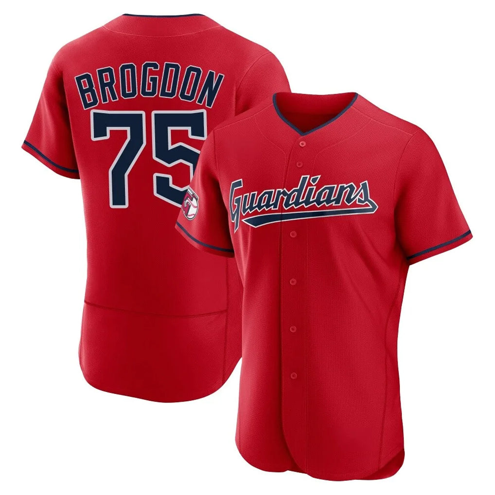 Friene C.Guardians #75 Connor Brogdon Player Red Limited Elite Home Stitched Jerseys