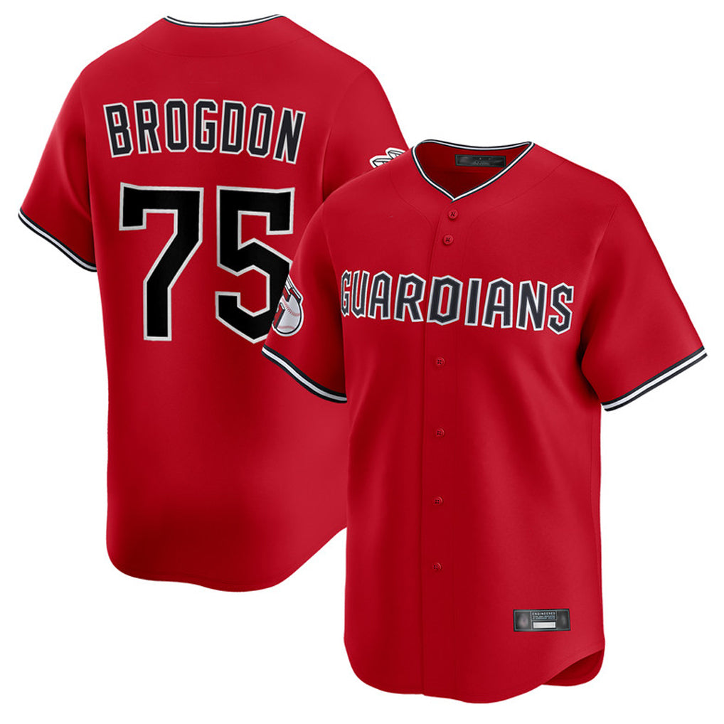 Friene C.Guardians #75 Connor Brogdon Player Red Limited Home Stitched Jerseys