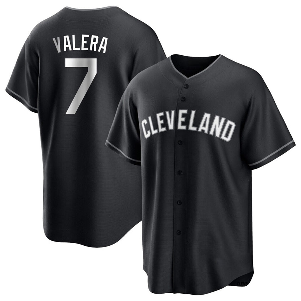 Friene C.Guardians #7 George Valera Player Black Home Game Stitched Jerseys