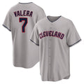 Friene C.Guardians #7 George Valera Player Gray Game Home Stitched Jerseys