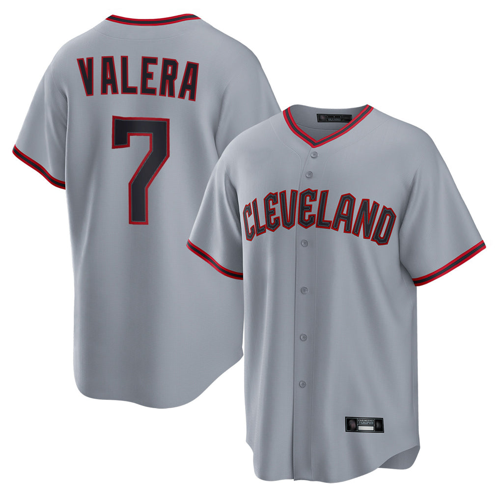 Friene C.Guardians #7 George Valera Player Gray Home Game Stitched Jerseys