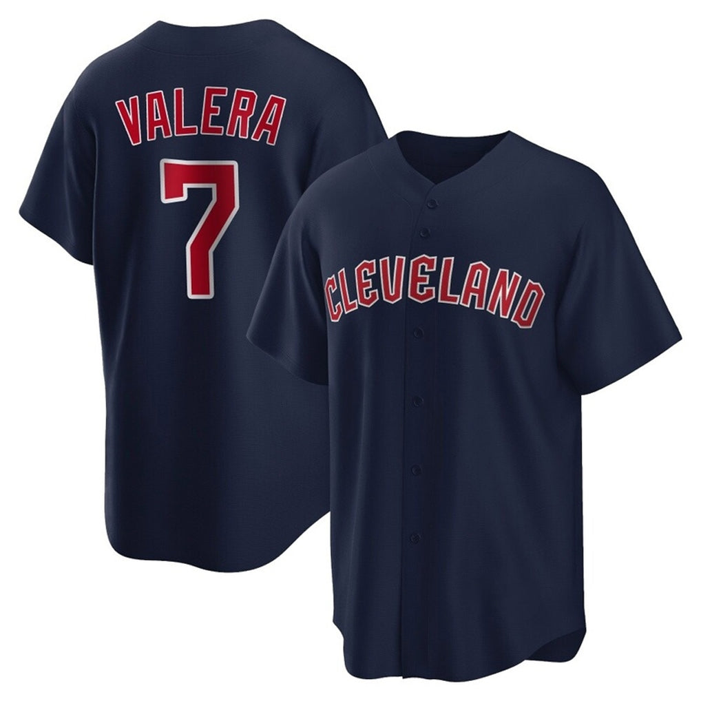 Friene C.Guardians #7 George Valera Player Navy Game Home Stitched Jerseys