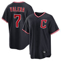 Friene C.Guardians #7 George Valera Player Navy Home Game Stitched Jerseys