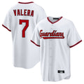 Friene C.Guardians #7 George Valera Player White Game Home Stitched Jerseys