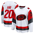 Friene C.Hurricanes #20 Sebastian Aho White Away Breakaway Stitched Jerseys