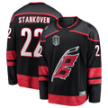 Friene C.Hurricanes #22 Logan Stankoven Black 2026 Stanley Cup Final Home Breakaway Stitched Jerseys