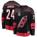 Friene C.Hurricanes #24 Seth Jarvis Black 2026 Stanley Cup Champions Home Breakaway Stitched Jerseys