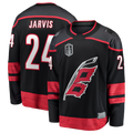 Friene C.Hurricanes #24 Seth Jarvis Black 2026 Stanley Cup Final Home Breakaway Stitched Jerseys