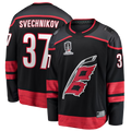 Friene C.Hurricanes #37 Andrei Svechnikov Black 2026 Stanley Cup Champions Home Breakaway Stitched Jerseys