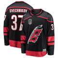 Friene C.Hurricanes #37 Andrei Svechnikov Black 2026 Stanley Cup Final Home Breakaway Stitched Jerseys