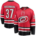 Friene C.Hurricanes #37 Andrei Svechnikov Red Alternate Breakaway Player Stitched Jerseys