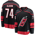 Friene C.Hurricanes #74 Jaccob Slavin Black Home Breakaway Player Stitched Jerseys