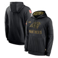 Friene C.Panthers Black Salute to Service Pullover Hoodies Limited Game Blank Player Stitched Jerseys