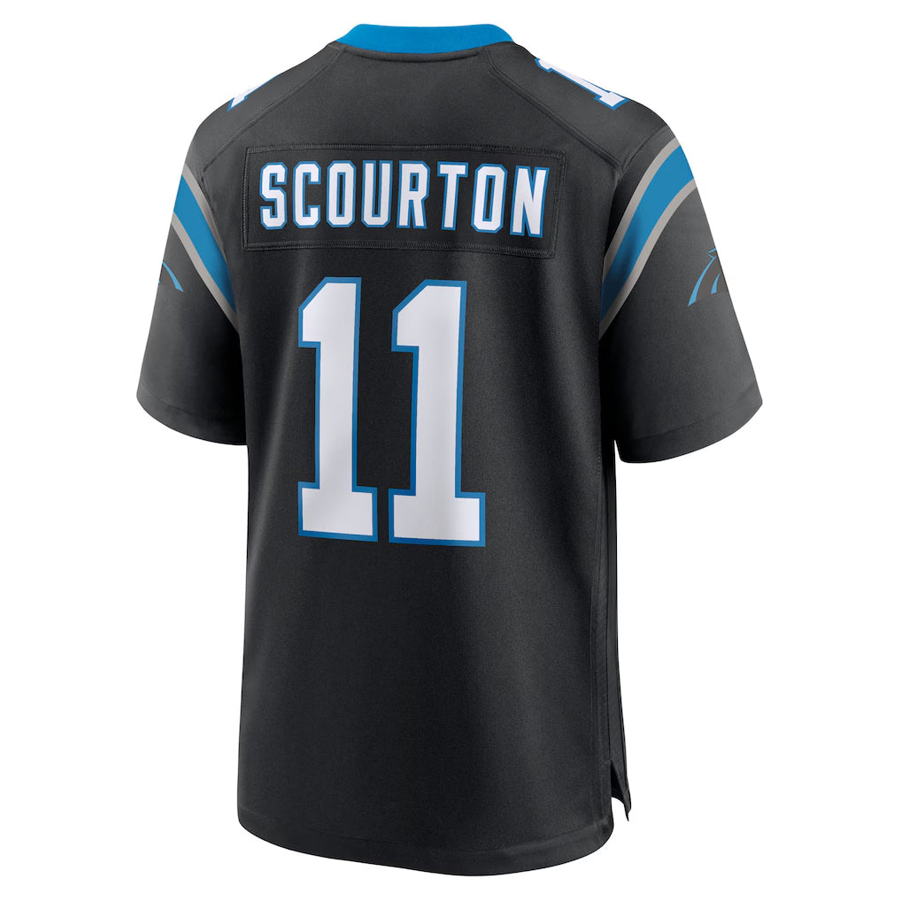 Friene C.Panthers #11 Nic Scourton Player Black Home Game Stitched Jerseys