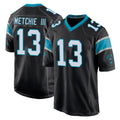 Friene C.Panthers #13 John Metchie III Player Black Home Game Stitched Jerseys