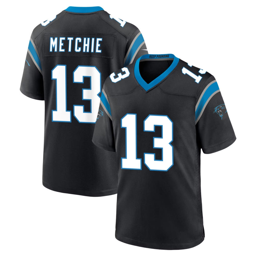 Friene C.Panthers #13 John Metchie III Player Black Limited Home Game Stitched Jerseys