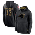 Friene C.Panthers #13 John Metchie III Player Black Salute to Service Pullover Hoodies Limited Game Stitched Jerseys