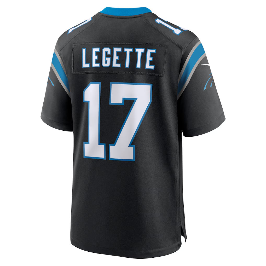 Friene C.Panthers #17 Xavier Legette Black Team Game Player Stitched Jerseys