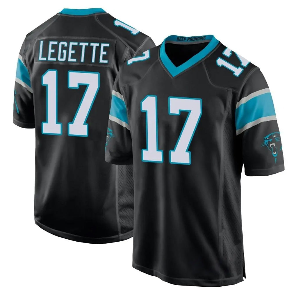 Friene C.Panthers #17 Xavier Legette Player Black Game Stitched Jerseys