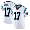 Friene C.Panthers #17 Xavier Legette Player White Vapor F.U.S.E. Limited Home Game Stitched Jerseys