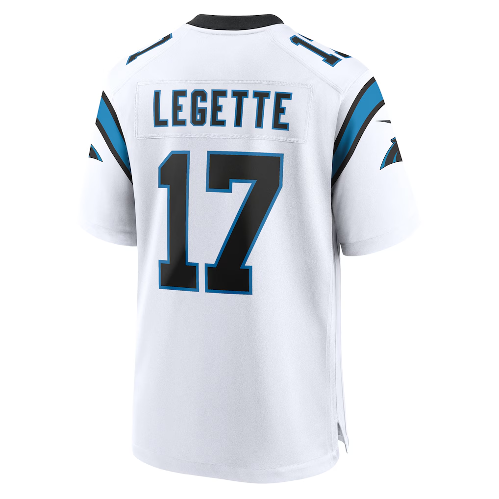 Friene C.Panthers #17 Xavier Legette White Game Stitched Jerseys