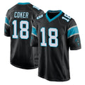 Friene C.Panthers #18 Jalen Coker Player Black Game Stitched Jerseys