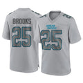 Friene C.Panthers #25 Jonathon Brooks Player Gray Atmosphere Fashion Game Stitched Jerseys