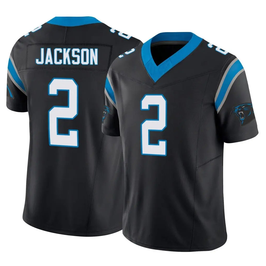 Friene C.Panthers #2 Mike Jackson Player Black Vapor F.U.S.E. Limited Home Game Stitched Jerseys