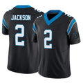 Friene C.Panthers #2 Mike Jackson Player Black Vapor F.U.S.E. Limited Home Game Stitched Jerseys