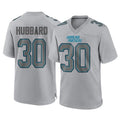 Friene C.Panthers #30 Chuba Hubbard Player Gray Atmosphere Fashion Game Stitched Jerseys