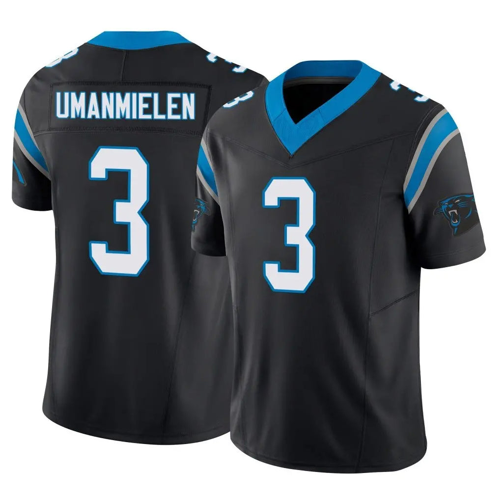 Friene C.Panthers #3 Princely Umanmielen Player Black Vapor F.U.S.E. Limited Home Game Stitched Jerseys