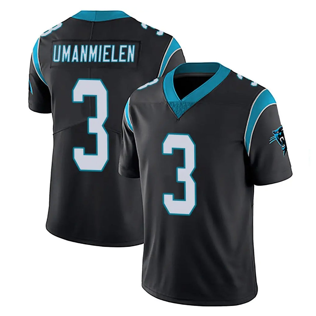 Friene C.Panthers #3 Princely Umanmielen Player Black Vapor Untouchable Limited Game Stitched Jerseys