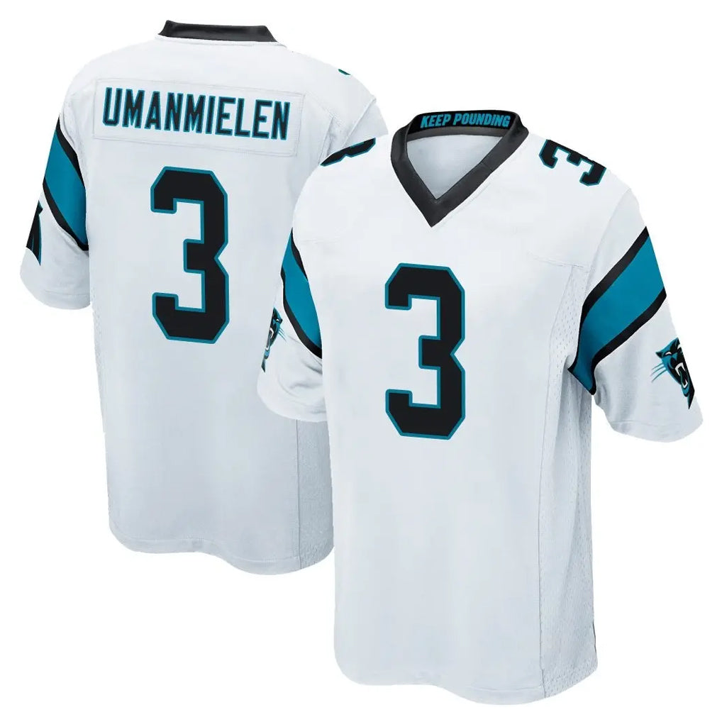 Friene C.Panthers #3 Princely Umanmielen Player White Vapor Untouchable Limited Game Stitched Jerseys