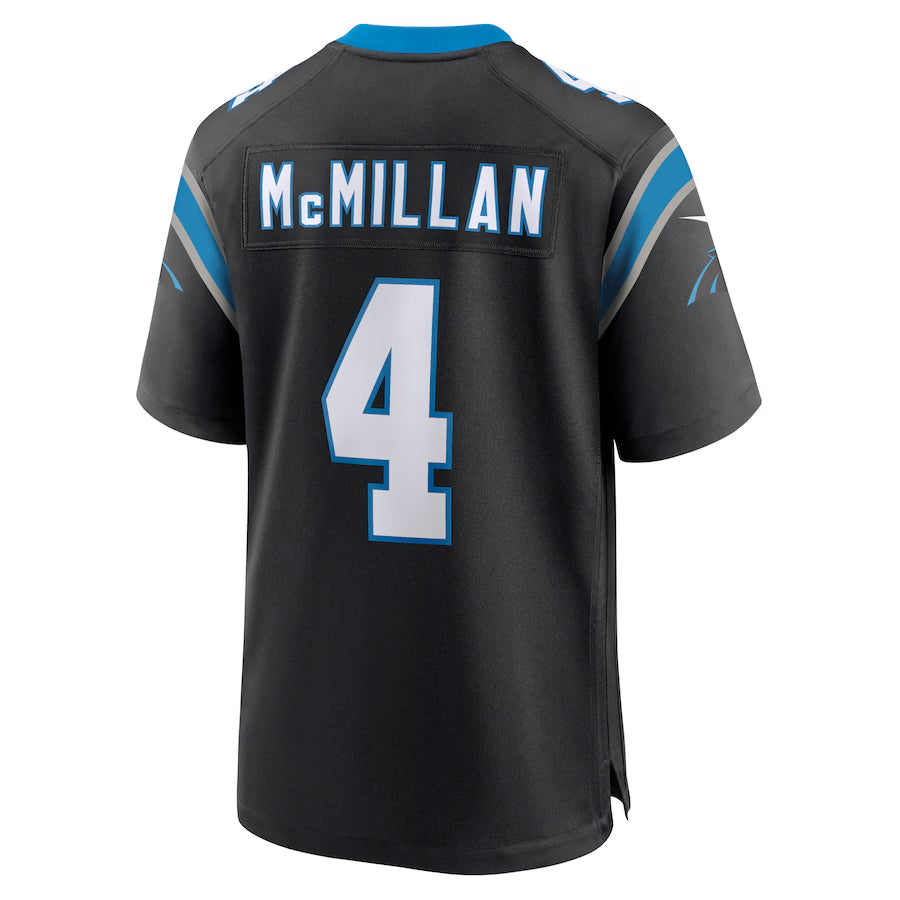 Friene C.Panthers #4 Tetairoa McMillan Player Black Game Stitched Jerseys