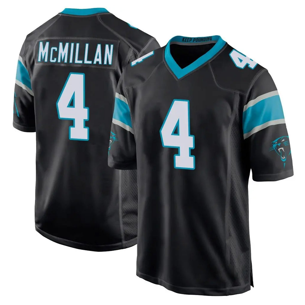 Friene C.Panthers #4 Tetairoa McMillan Player Black Game Stitched Jerseys