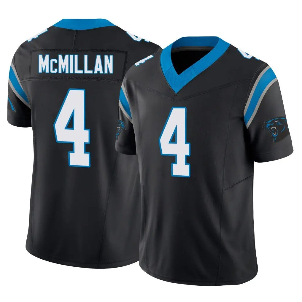 Friene C.Panthers #4 Tetairoa McMillan Player Black Vapor F.U.S.E. Limited Home Game Stitched Jerseys