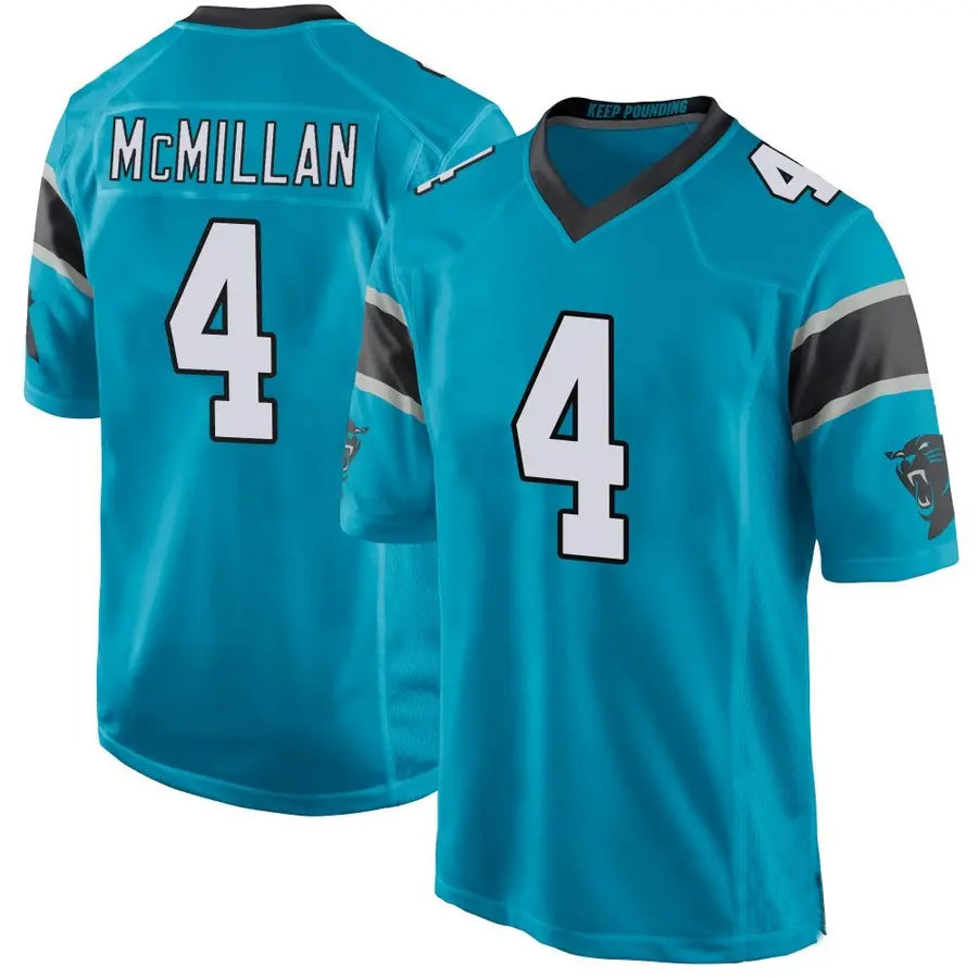 Friene C.Panthers #4 Tetairoa McMillan Player Blue Game Stitched Jerseys