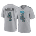 Friene C.Panthers #4 Tetairoa McMillan Player Gray Atmosphere Fashion Game Stitched Jerseys