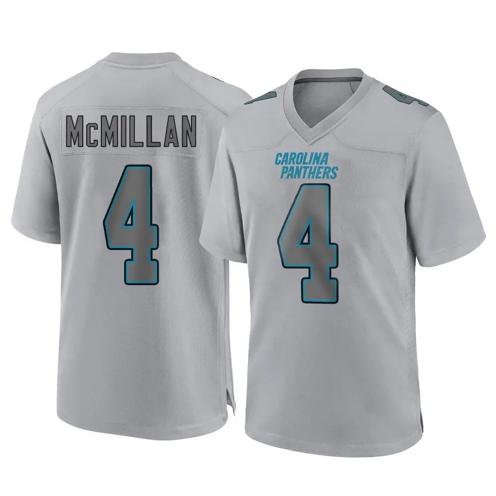 Friene C.Panthers #4 Tetairoa McMillan Player Gray Atmosphere Fashion Game Stitched Jerseys