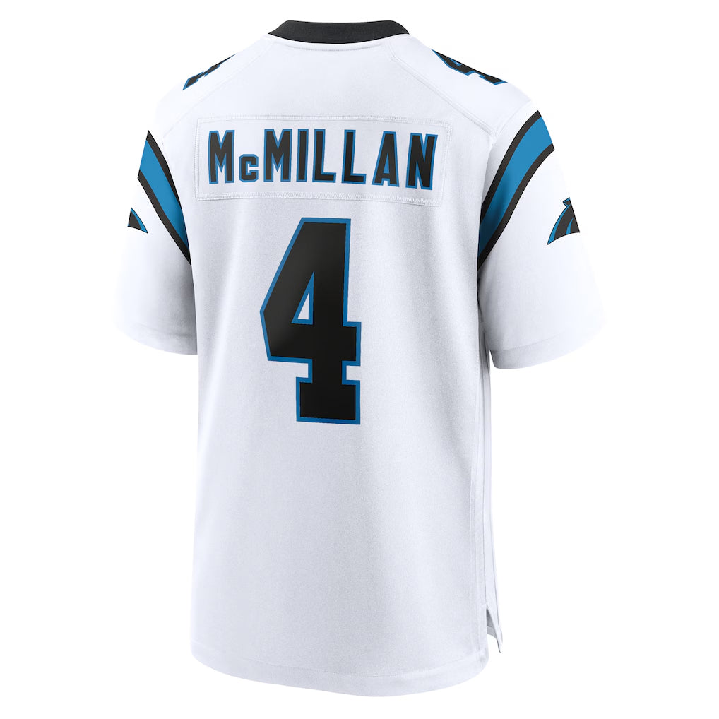 Friene C.Panthers #4 Tetairoa McMillan Player White Home Game Stitched Jerseys