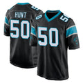 Friene C.Panthers #50 Robert Hunt Player Black Game Stitched Jerseys