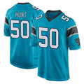 Friene C.Panthers #50 Robert Hunt Player Blue Game Stitched Jerseys