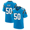 Friene C.Panthers #50 Robert Hunt Player Blue Home Game Stitched Jerseys